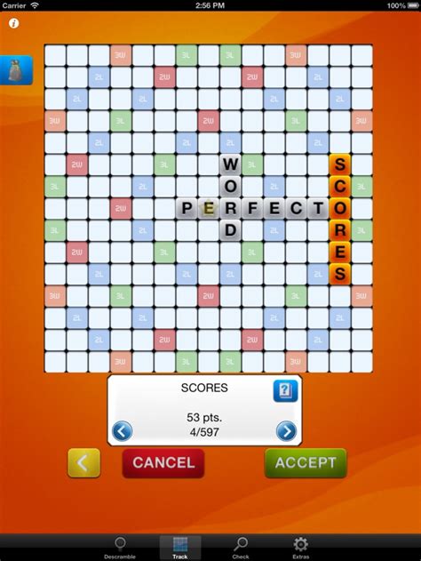 Words will be sorted in descending word length, so you can still control scoring and strategy. . Words with friends descrambler
